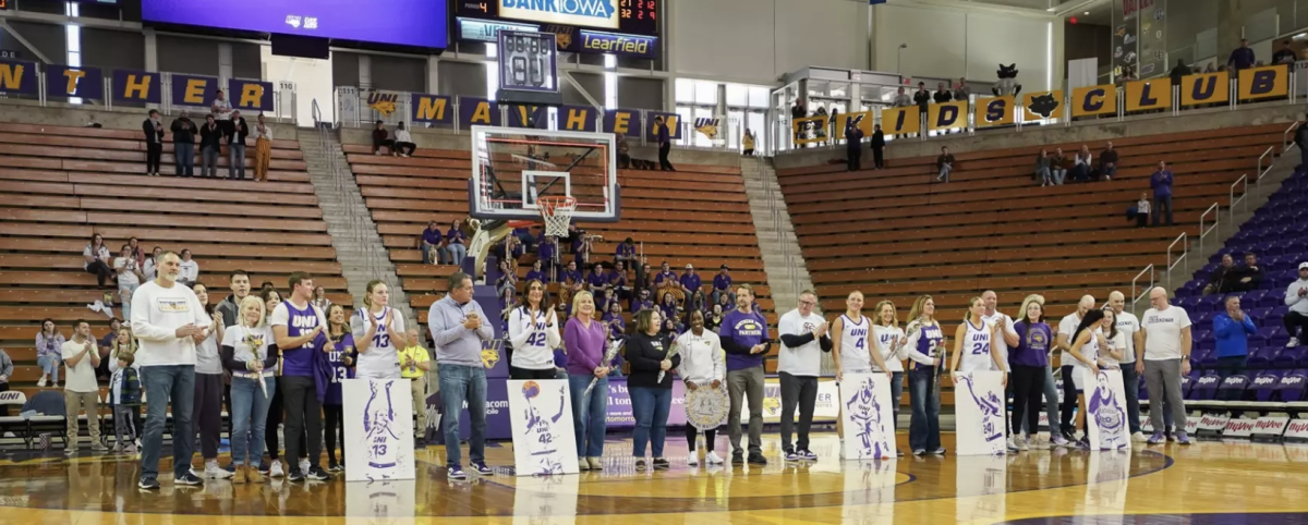 The last home game took place of March 1, where it was senior night for five players on the Women's Basketball team. 